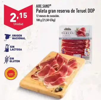 ALDI Paleta Gran Reserva De Teruel DOP oferta