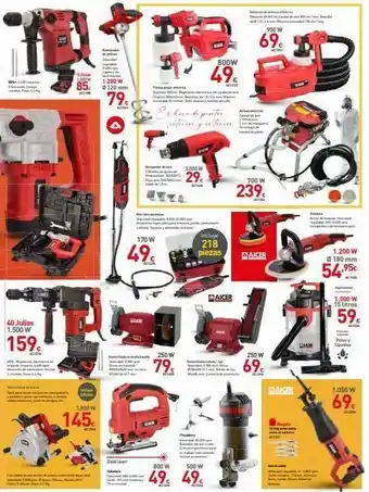 Mi Bricolaje Aloh 40 julios 1.500 w 159. 1.500w 1.200 w 85 120 mm 79 act iwon 2 1,800 w 145. act gola cala 170 w 49€ 453 h oferta