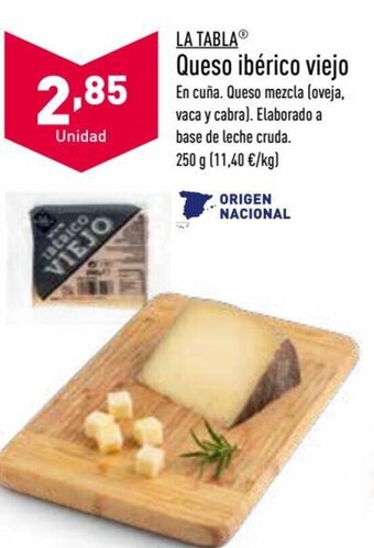 ALDI Queso Ibérico Viejo oferta
