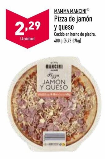 ALDI Pizza de Jamón Y Queso oferta