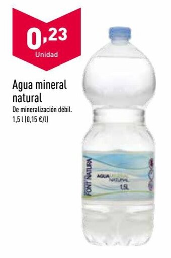 ALDI Agua Mineral Natural oferta