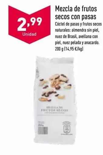 ALDI Mezcla de Frutos Secos Con Pasas oferta