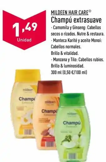 ALDI Champú Extrasuave oferta