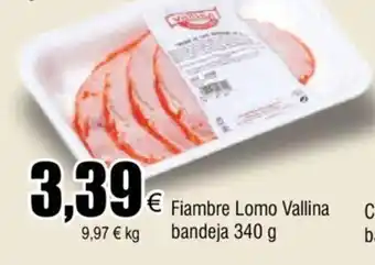 FROIZ Fiambre Lomo Vallina Bandeja 340g oferta