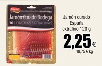 FROIZ Jamón Curado Espuña Extrafino 120g oferta