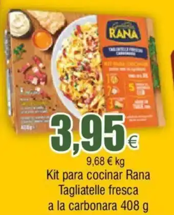 FROIZ Kit Para Cocinar Rana Tagliatelle Fresca a La Carbonara 408g oferta