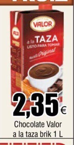 FROIZ Chocolate Valor A La Taza Brik 1L oferta