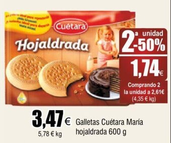 FROIZ Galletas Cuétara María Hojaldrada 600g oferta