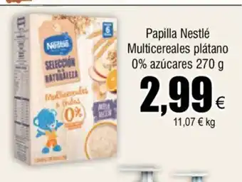 FROIZ Papila Nestlé Multicereales Plátano 0% Azúcares 270g oferta