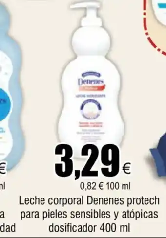 FROIZ Leche Corporal Deneses Protech Para Pieles Sensibles Y Atópicas Dosificador 400ml oferta