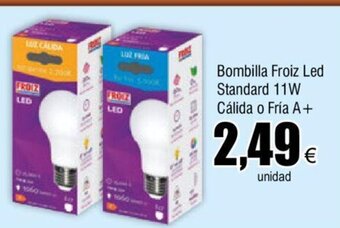 FROIZ Bombilla Froiz Led Standard 11W Cálida o Fria A+ oferta