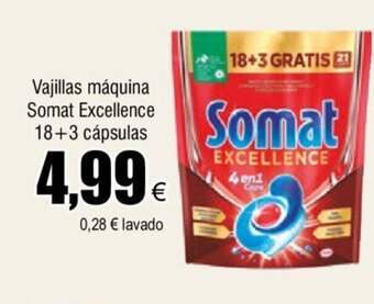 FROIZ Vajillas Máquina Somat Excellence 18 +3 Cápsulas oferta