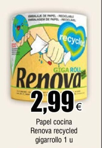 FROIZ Papel Cocina Renova Recycled Gigartollo 1u oferta