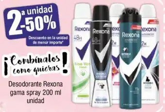 FROIZ Desodorante Rexona Gama Spray 200ml Unidad oferta