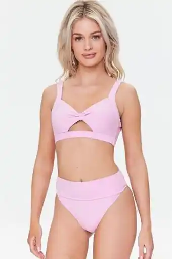 Forever 21 Terry cloth high-leg bikini bottoms oferta