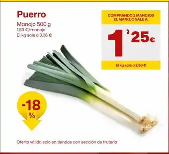 AhorraMas Puerros oferta