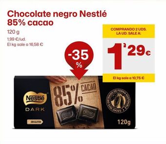 AhorraMas Chocolate negro nestlé oferta