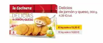 AhorraMas Delicias de jamón y queso la cocinera oferta
