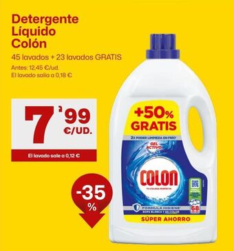 AhorraMas Detergente líquido colon oferta