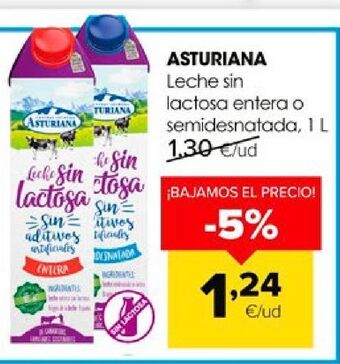Autoservicios Familia Leche sin lactosa asturiana oferta