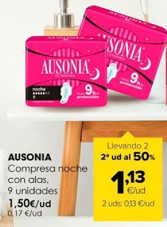 Autoservicios Familia Compresas de noche ausonia oferta