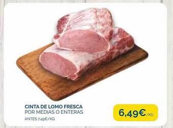Supermercados La Despensa Cinta de lomo fresca oferta
