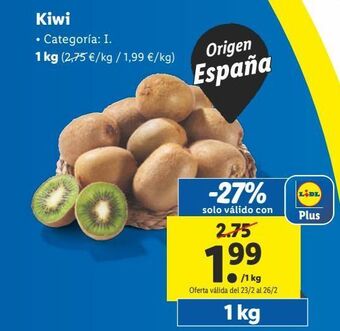 Lidl Kiwis oferta