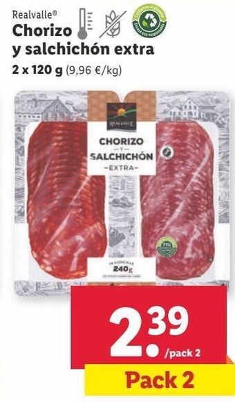 Lidl Salchichón realvalle oferta