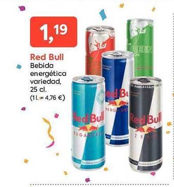 Suma Supermercados Red bull bebida energética variedad oferta