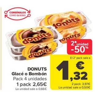 Carrefour Donuts glacé o bombón oferta