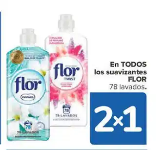 Carrefour Los suavizantes flor oferta