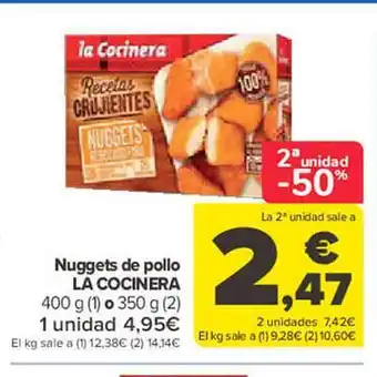 Carrefour Nuggets de pollo la cocinera oferta