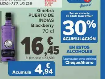 Carrefour Ginebra puerto de indias oferta