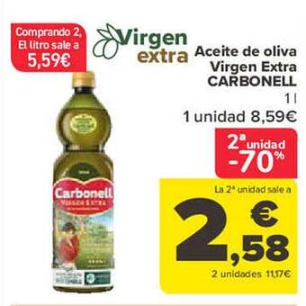 Carrefour Aceite de oliva virgen extra carbonell oferta