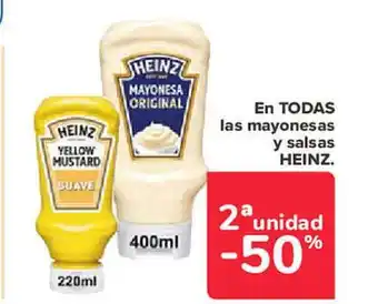 Carrefour Mayonesas y salsas heinz oferta