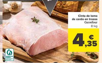 Carrefour Cinta de lomo de cerdo en trozos carrefour oferta