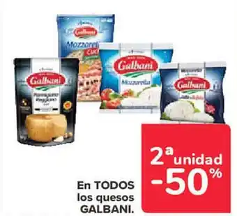 Carrefour Los quesos galbani oferta