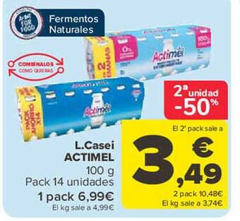 Carrefour L.casei actimel oferta