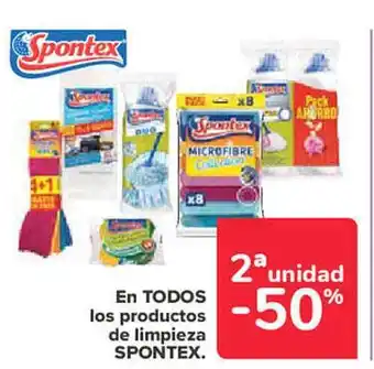 Carrefour Los productos de limpieza spontex oferta