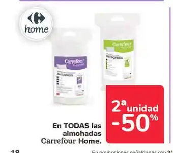 Carrefour Las almohadas carrefour home oferta