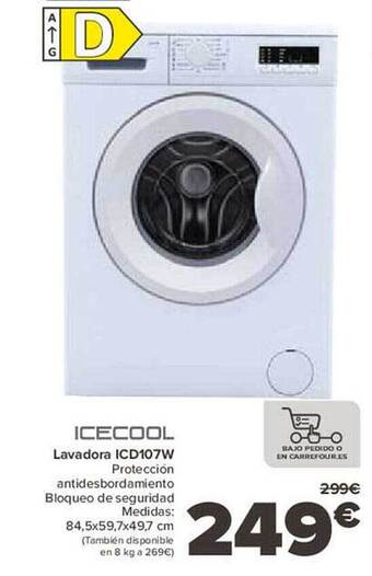 Carrefour Lavadora icd107w oferta