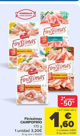 Carrefour Finíssimas campofrío oferta