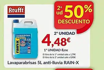 Aurgi Lavaparabrisas 5l anti-lluvia rain-x oferta