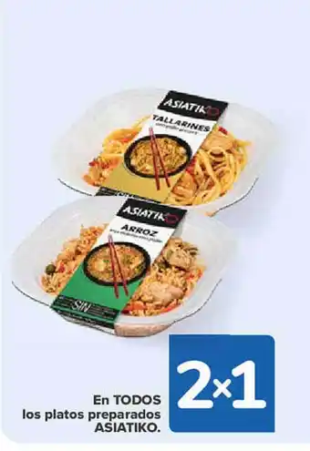 Carrefour Los platos preparados asiatiko oferta