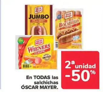 Carrefour Las salchichas óscar mayer oferta