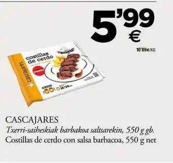 Costillas de cerdo con salsa barbacoa