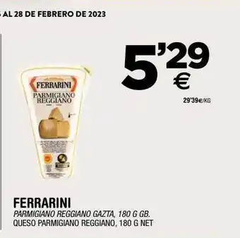 BM Supermercados Ferrarini queso parmigiano reggiano oferta
