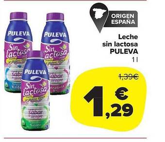 Carrefour Market Leche sin lactosa puleva oferta
