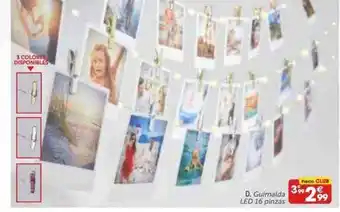 GiFi Guirnalda LED 16 Pinzas oferta