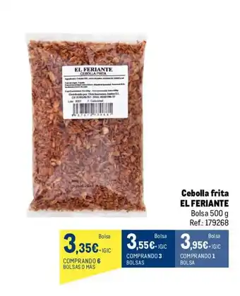 Makro Cebolla Frita El Feriante oferta